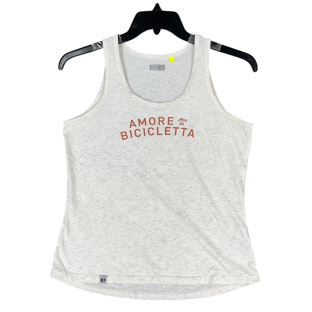 Pearl iZUMi Shirt Womens Large Tank Top Go-To Graphic Basic Amore Bicicletta